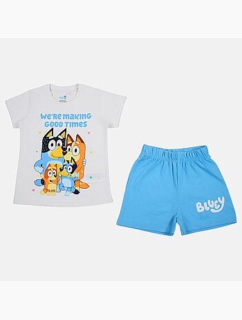 Bluey - T-shirt personnage avec son short assorti