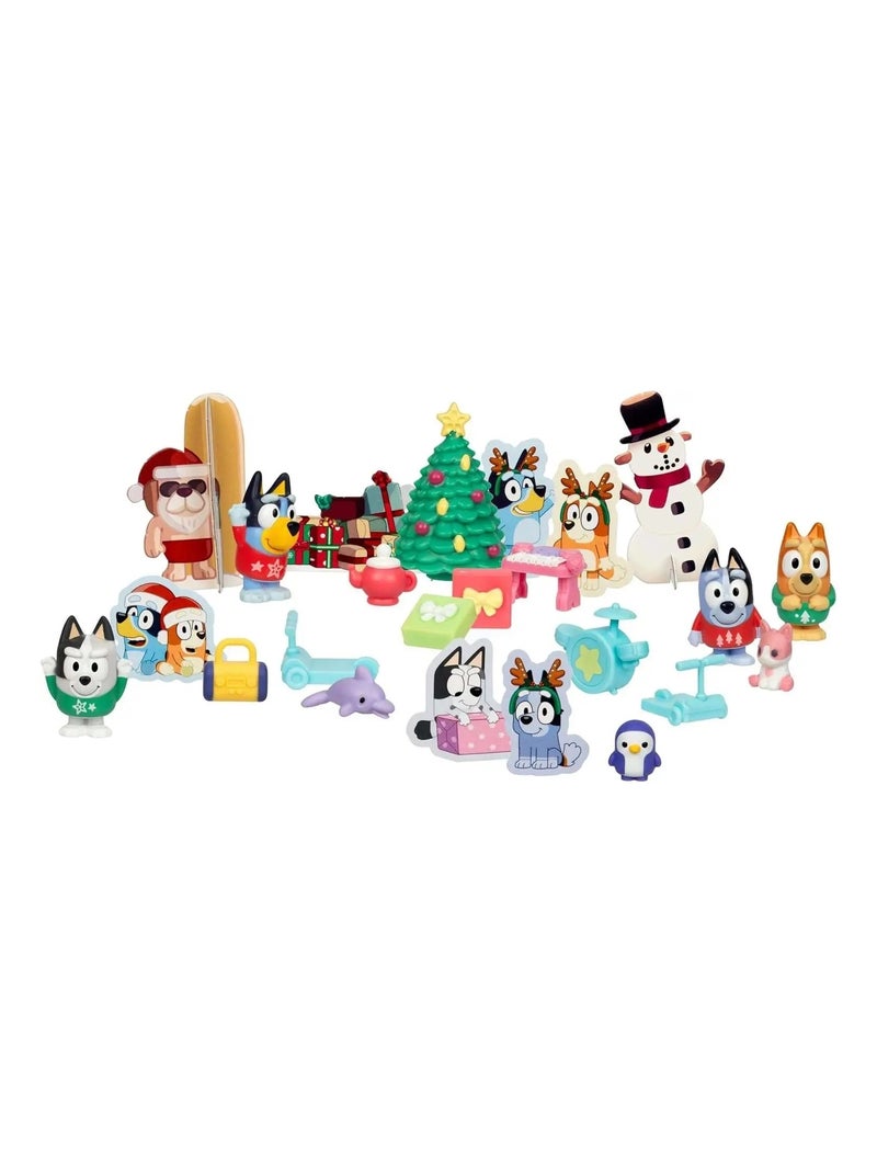 Bluey Calendrier de l'Avent avec mini-figurines Multicolore - Kiabi