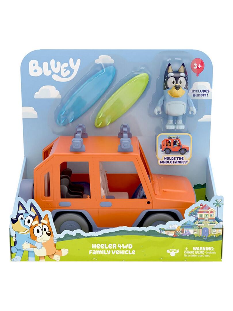 Tente de Jeu Pop-up Bluey - Le 4x4 de la Famille Heeler - Tente de Jeu Pop-up pour Enfants