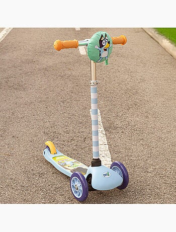 Bluey scooter 3 roues pour enfants avec sac à l'avant