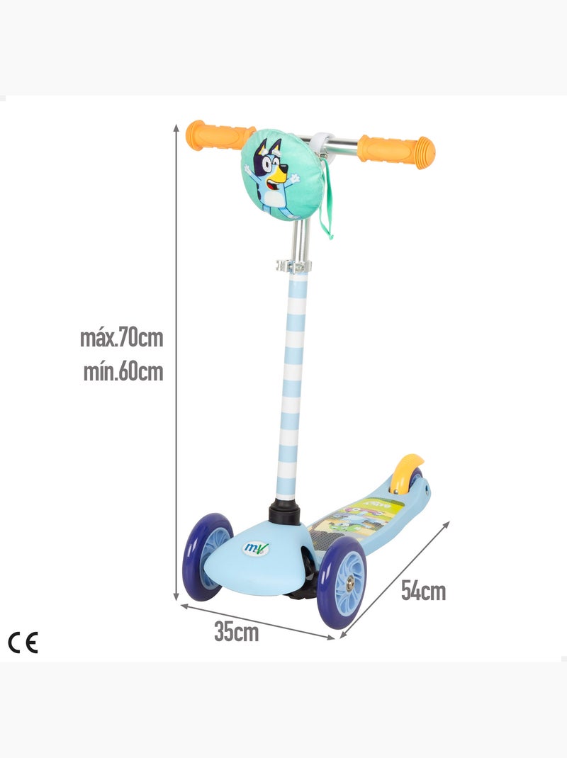 Bluey scooter 3 roues pour enfants avec sac à l'avant N/A - Kiabi