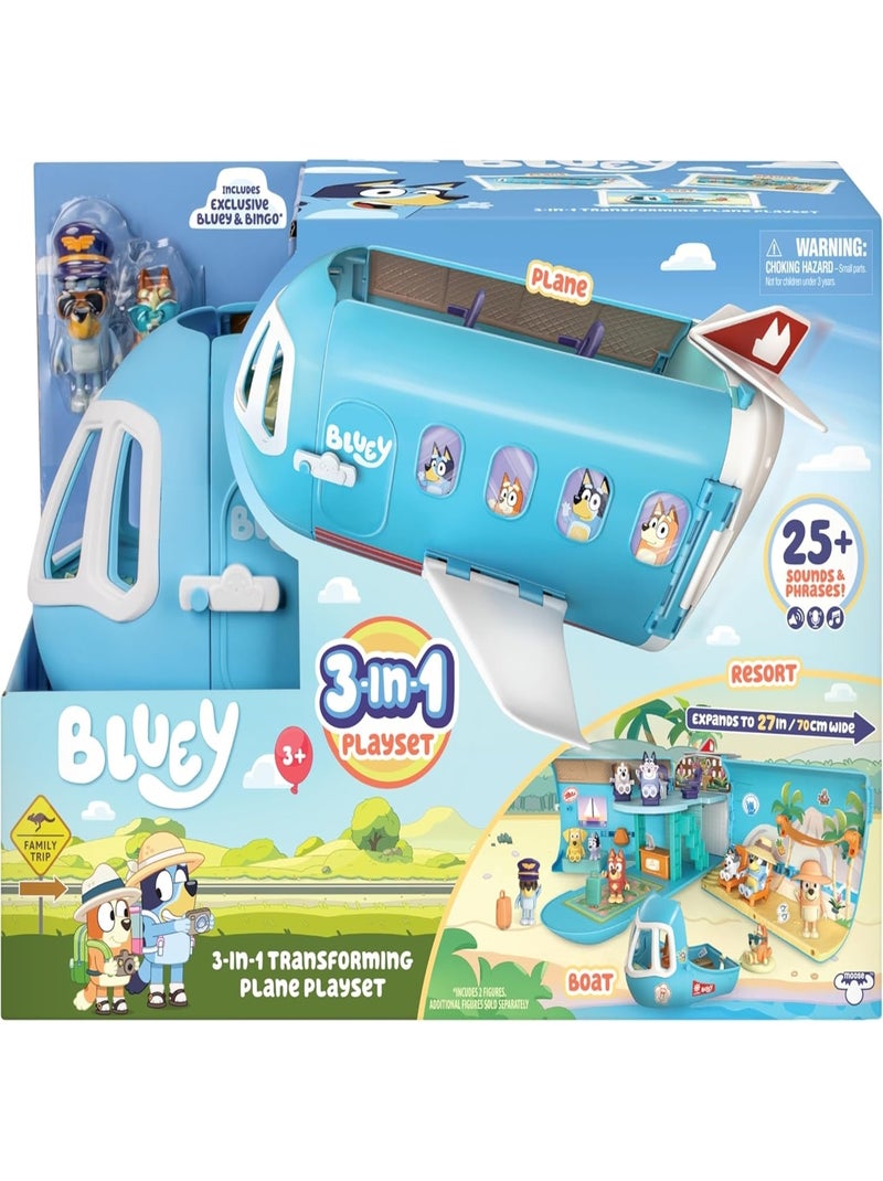 Bluey Set de Jeu modulable Avion 3 en 1 Multicolore - Kiabi