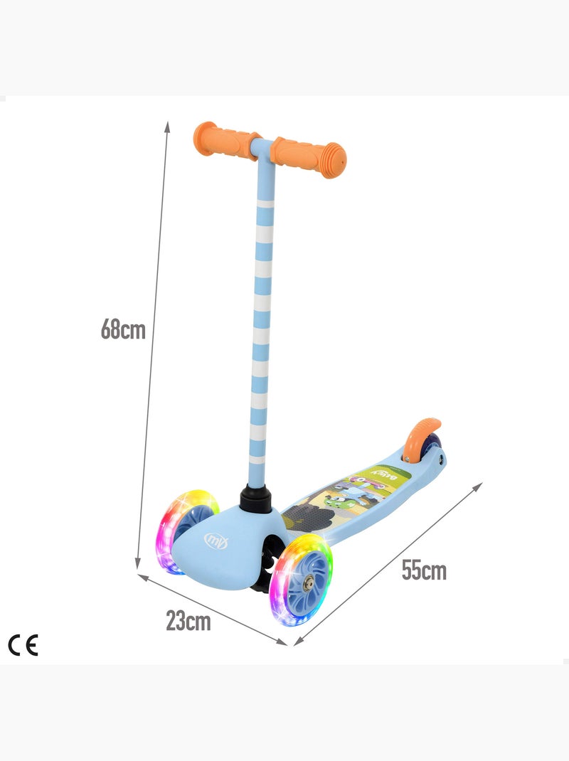 Bluey trottinette 3 roues 55x23x68 cm, max. 20 kg avec éclairage et freins N/A - Kiabi