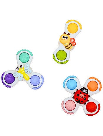 Bo Jungle - Lot de 3 toupies à ventouse