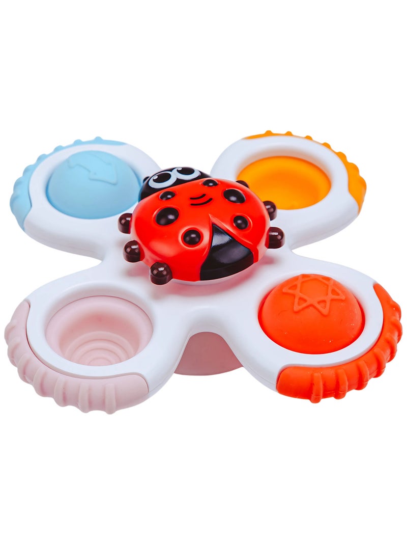 Bo Jungle - Lot de 3 toupies à ventouse Multicolore - Kiabi
