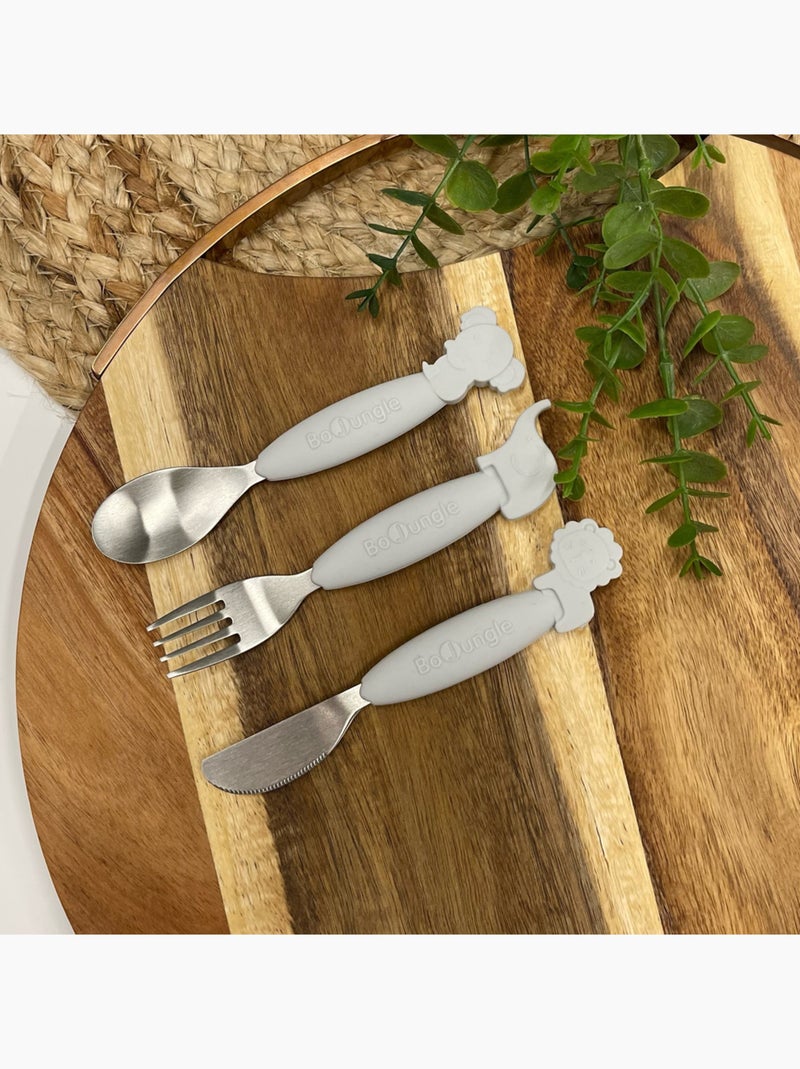 Bo Jungle - Set de couverts en inox Gris - Kiabi