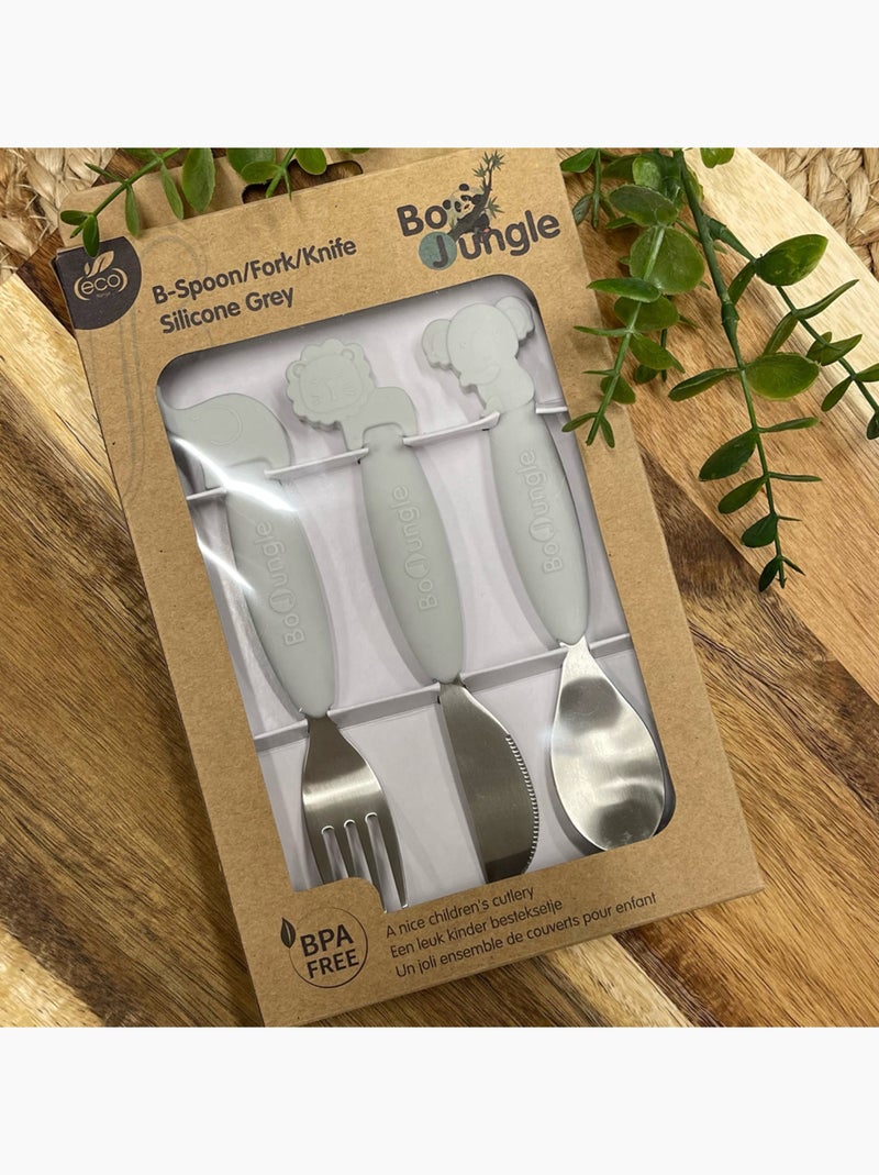 Bo Jungle - Set de couverts en inox Gris - Kiabi