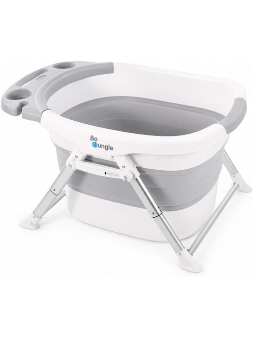 Bo jungle | baignoire bébé pliable avec siège et bouchon thermosensible - Kiabi