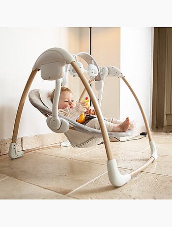 Bo Jungle | Balancelle bébé Dolphy portable avec arche de jeu