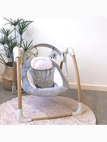 Bo Jungle | Balancelle bébé Dolphy portable avec arche de jeu