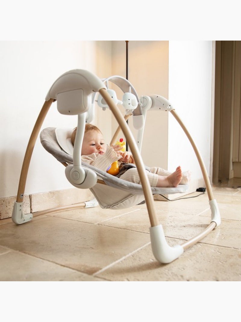 Bo Jungle | Balancelle bébé Dolphy portable avec arche de jeu Blanc - Kiabi