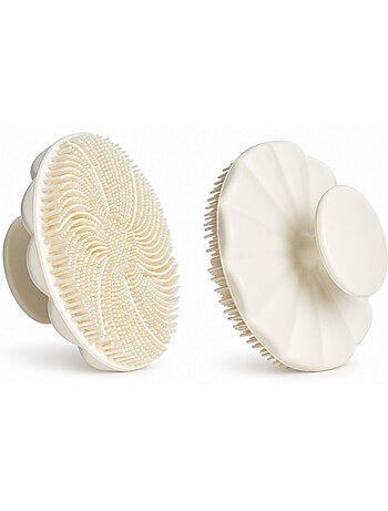 Bo jungle | brosse de massage cuir chevelu bébé en silicone dune