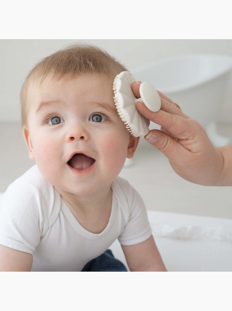 Bo jungle | brosse de massage cuir chevelu bébé en silicone dune Ecru - Kiabi
