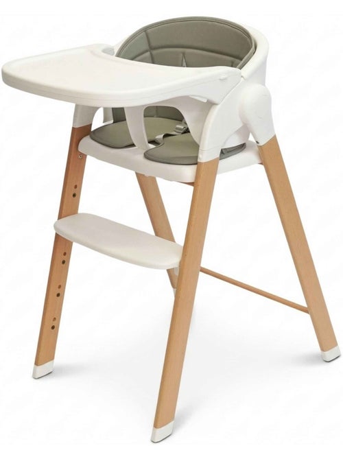 Bo Jungle | Chaise haute évolutive bébé en bois Grow With Me - Kiabi