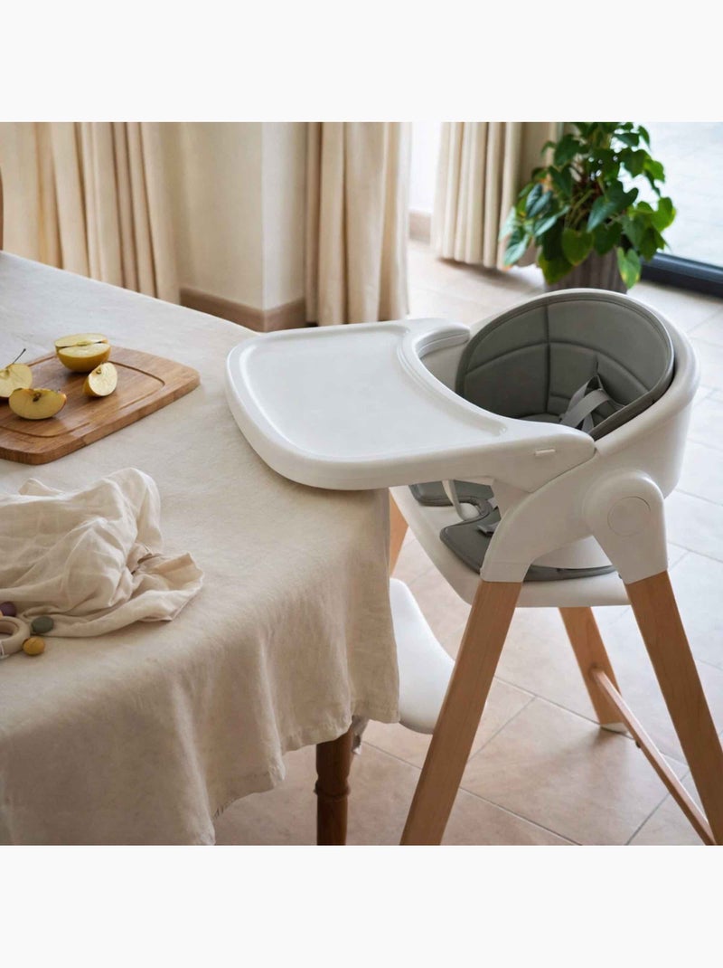 Bo Jungle | Chaise haute évolutive bébé en bois Grow With Me Blanc - Kiabi