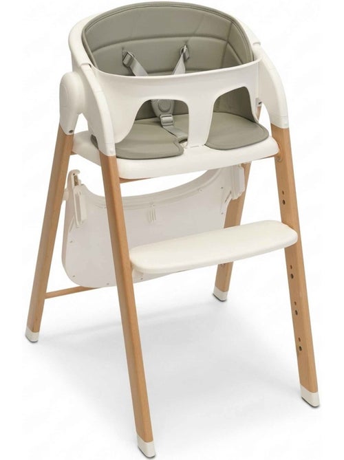 Bo Jungle | Chaise haute évolutive bébé en bois Grow With Me - Kiabi