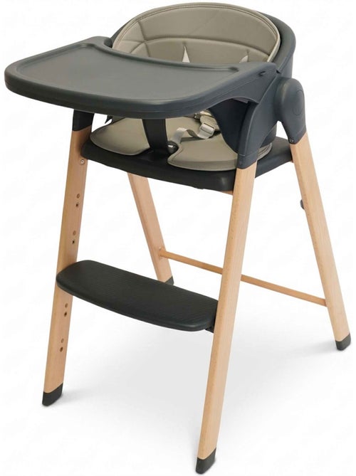Bo Jungle | Chaise haute évolutive bébé en bois Grow With Me - Kiabi