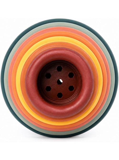 Bo Jungle | Gobelets empilables en silicone bébé jeu d'éveil et de bain - Kiabi