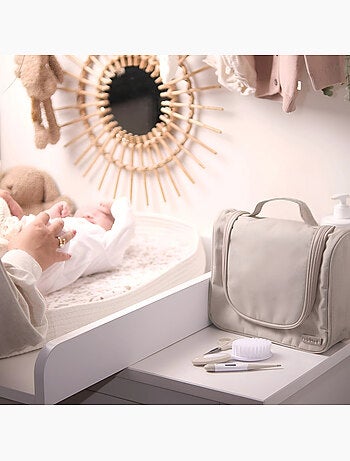Bo Jungle | Grande trousse set de soin bébé 15 accessoires Luxe Dune