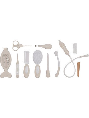 Bo Jungle | Grande trousse set de soin bébé 15 accessoires Luxe Dune