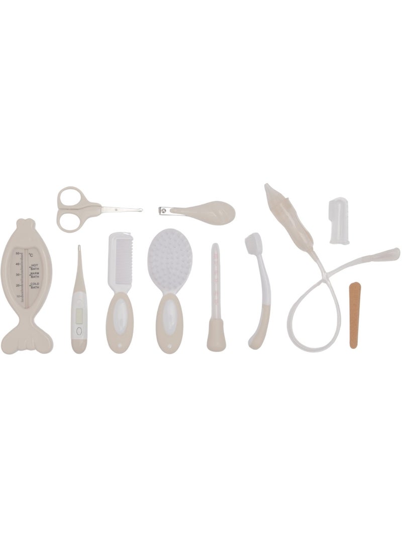 Bo Jungle | Grande trousse set de soin bébé 15 accessoires Luxe Dune Beige - Kiabi