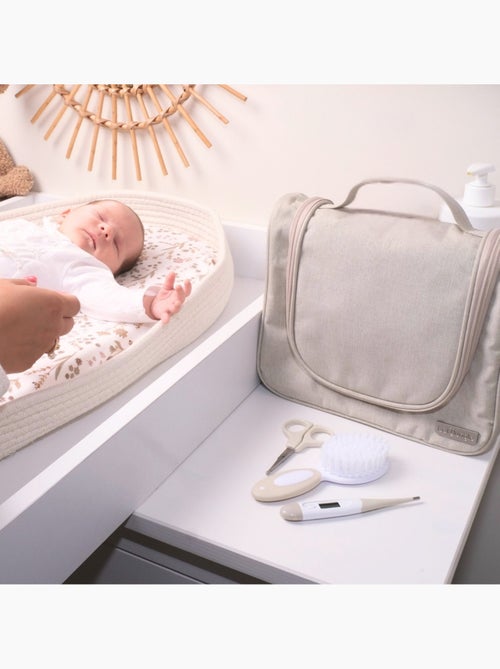 Bo Jungle | Grande trousse set de soin bébé 15 accessoires Luxe Dune - Kiabi