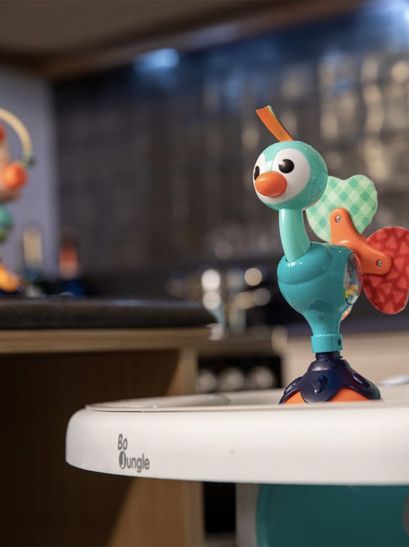 Bo Jungle | Jouet à ventouse pour bébé Mignon Paon Bleu - Kiabi