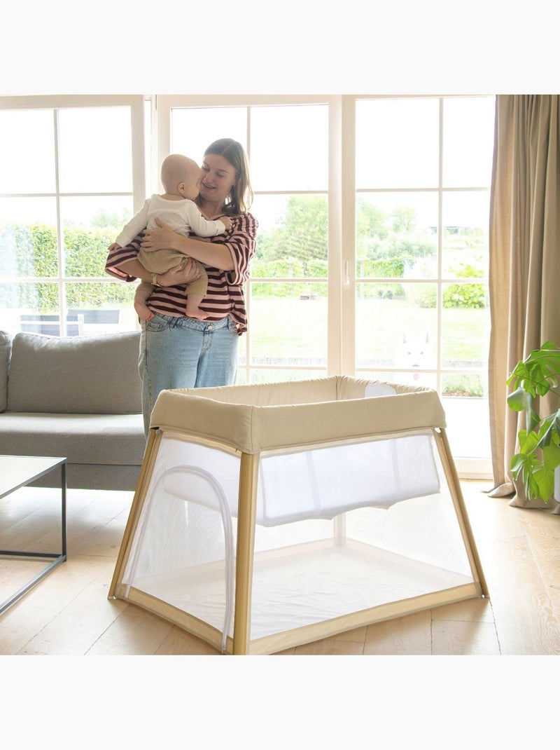 Bo Jungle | Lit parapluie bébé de voyage pliable Pure White Beige - Kiabi