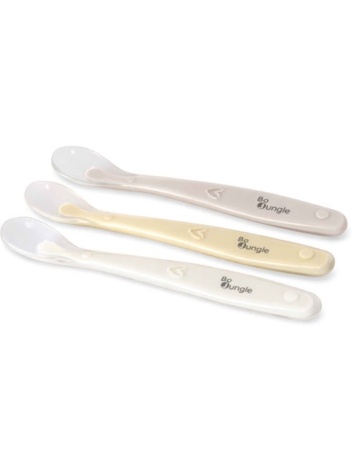 Bo Jungle | Lot de 3 cuillères bébé en silicone - Kiabi