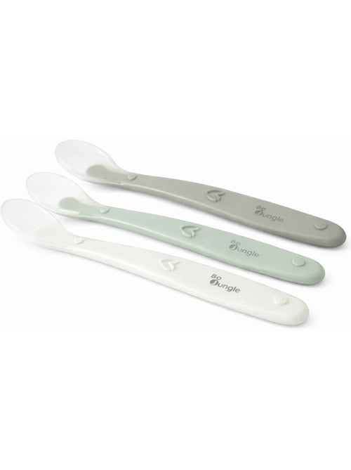 Bo Jungle | Lot de 3 cuillères bébé en silicone - Kiabi
