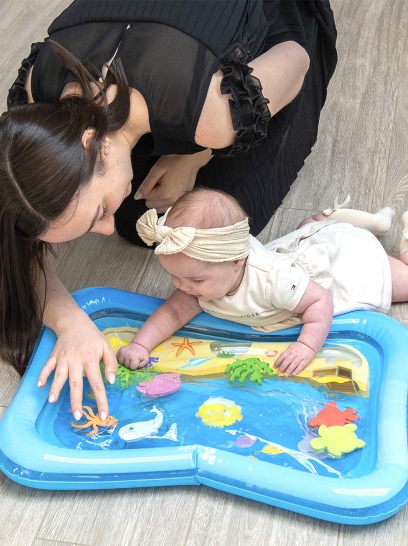 Bo jungle | tapis de jeu et d'eau pour bébé amis de la mer Bleu - Kiabi