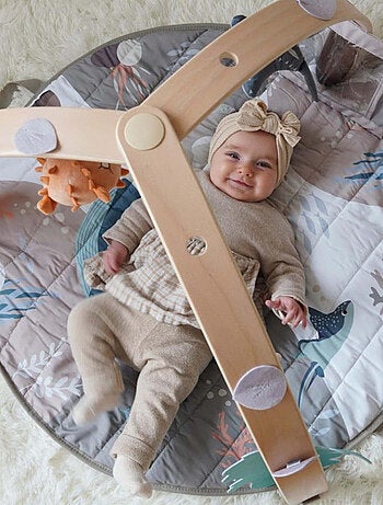 Bo Jungle | Tapis d'éveil avec arches en bois Ocean Bliss