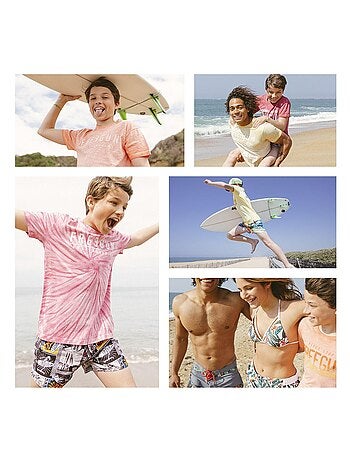 Boardshort court enfant ceinture tout-élastiquée Freegun
