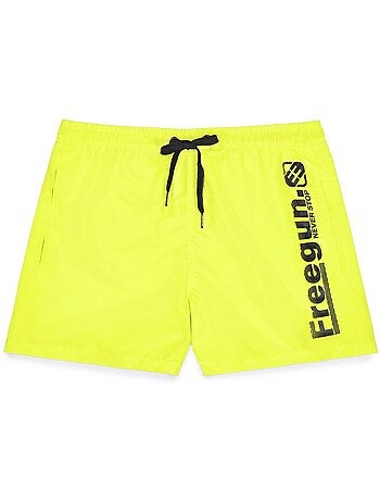 Boardshort court garçon avec ceinture demi-élastiquée Freegun