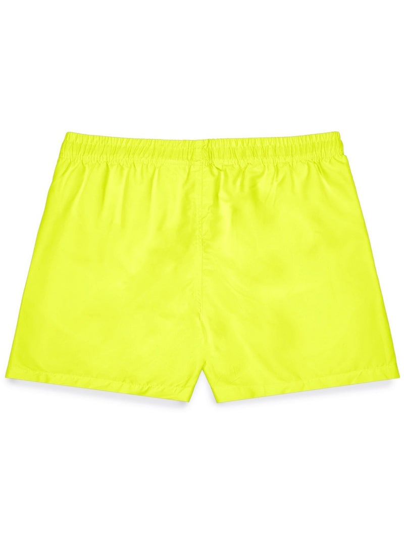Boardshort court garçon avec ceinture demi-élastiquée Freegun Jaune - Kiabi