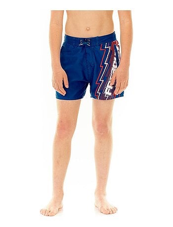 Boardshort court garçon ceinture demi-élastiquée eclair freegun