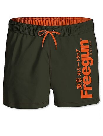 Boardshort Court garçon ceinture élastique Logo Freegun