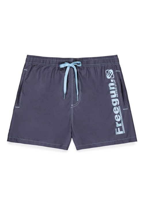 Boardshort court gar?on avec ceinture demi-?lastiqu?e Freegun - Kiabi