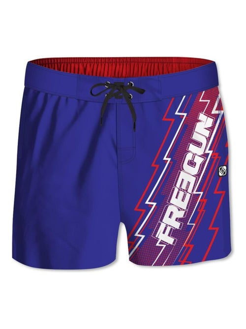 Boardshort court gar?on ceinture demi-?lastiqu?e Eclair Freegun - Kiabi