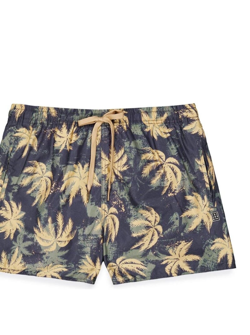 Boardshort court polyester recyclé  homme Freegun Vert - Kiabi
