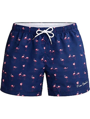 Boardshort homme avec ceinture tout élastiquée basic pierre cardin