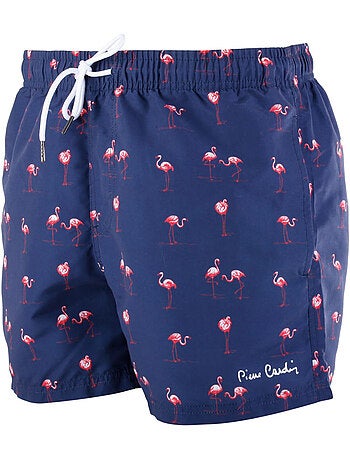 Boardshort homme avec ceinture tout élastiquée basic pierre cardin