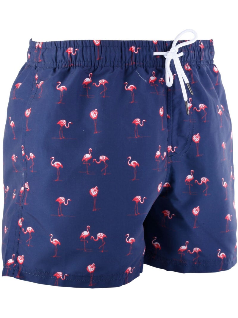Boardshort homme avec ceinture tout élastiquée basic pierre cardin Bleu - Kiabi