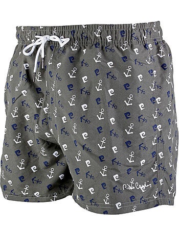 Boardshort homme avec ceinture tout élastiquée basic pierre cardin