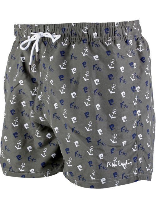 Boardshort homme avec ceinture tout élastiquée basic pierre cardin - Kiabi