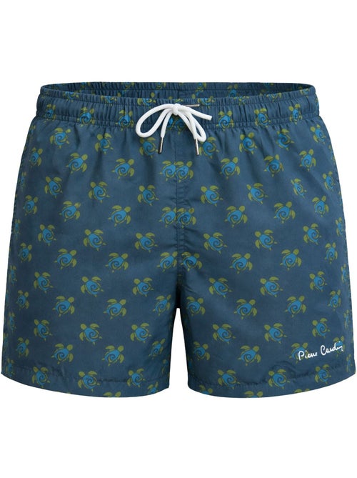 Boardshort homme avec ceinture tout élastiquée turtle pierre cardin - Kiabi