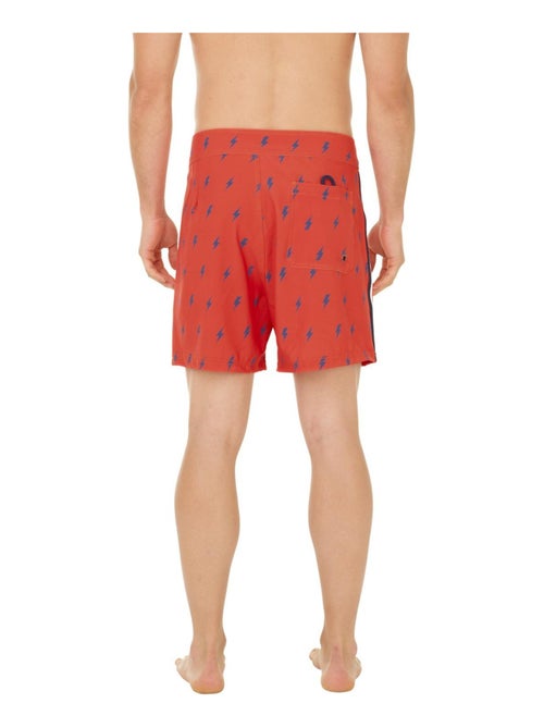 Boardshort soft touch garçon ceinture plate Flash Freegun - Kiabi