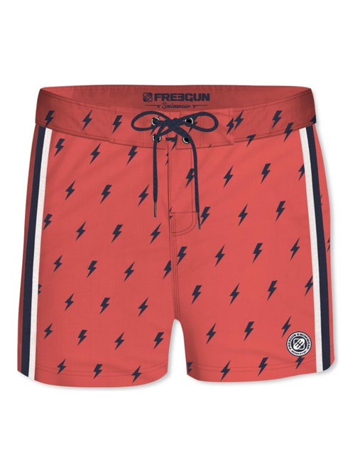 Boardshort soft touch gar?on ceinture plate Flash Freegun - Kiabi