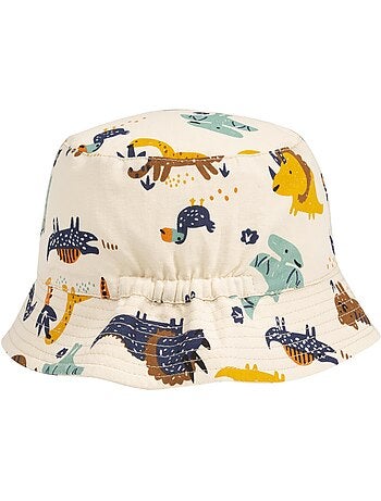 Bob 100% Coton, ajustable 50 à 56 cm, protection soleil UV, 4-8ans mixte enfant Isotoner