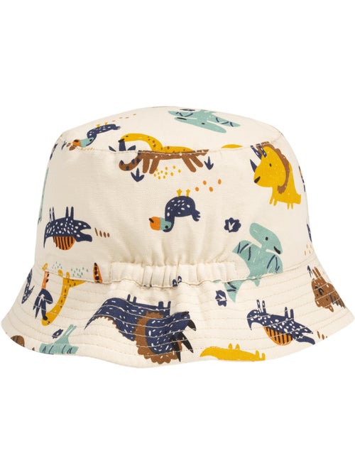 Bob 100% Coton, ajustable 50 à 56 cm, protection soleil UV, 4-8ans mixte enfant Isotoner - Kiabi